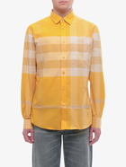 Burberry Shirt Yellow   Mens