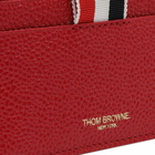 Thom Browne Men's Double Grosgrain Card Holder in Red