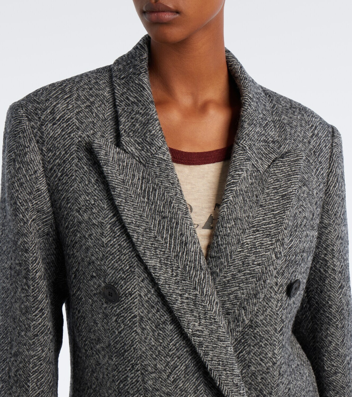 Marant Etoile Vamara wool and cotton-blend coat