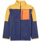 Cotopaxi Men's Abrazo Fleece Full-Zip Jacket in Amber/Maritime