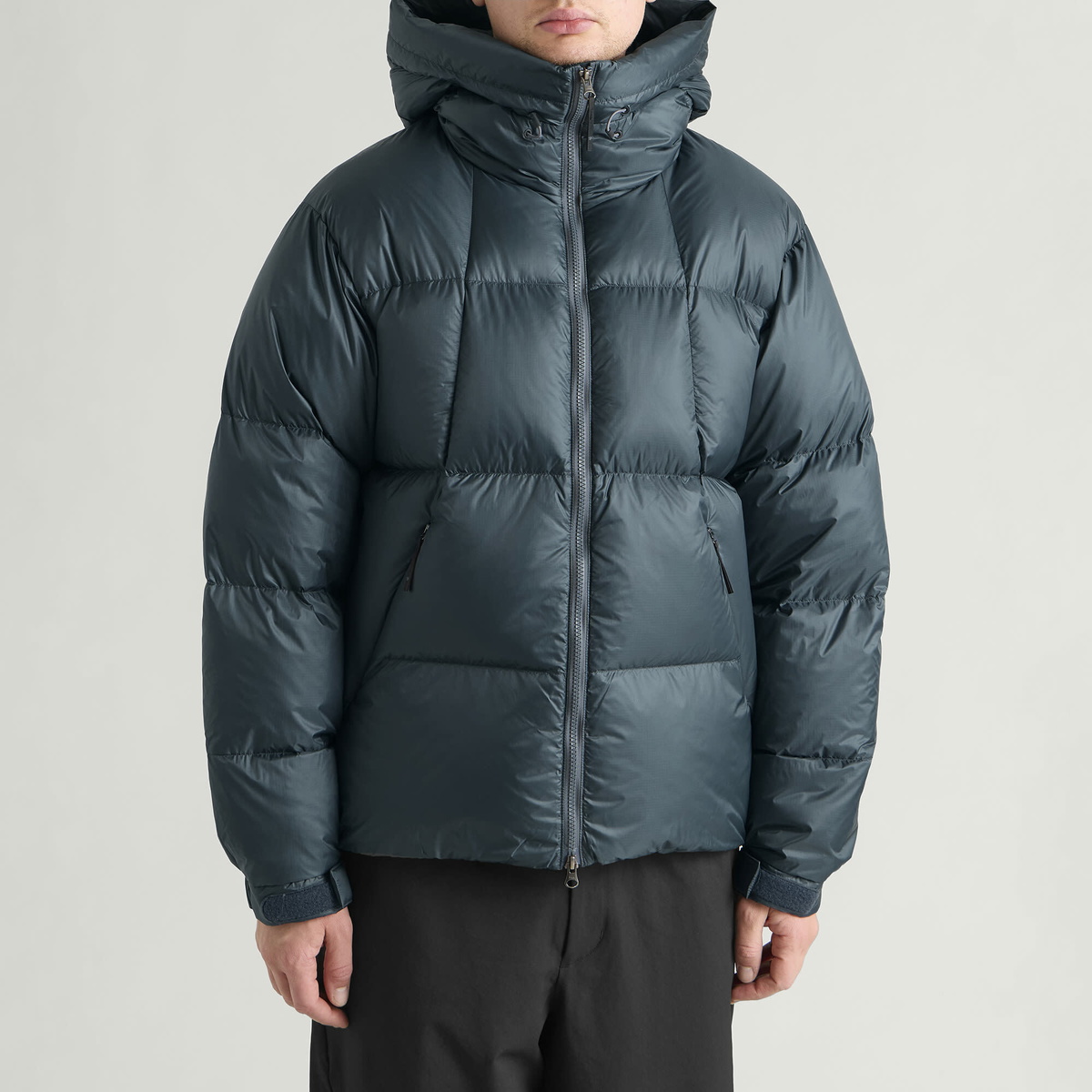 Goldwin Men's Crystalite Down Parka Jacket in Pewter