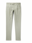 Incotex - Venezia 1951 Slim-Fit Cotton-Blend Twill Trousers - Gray