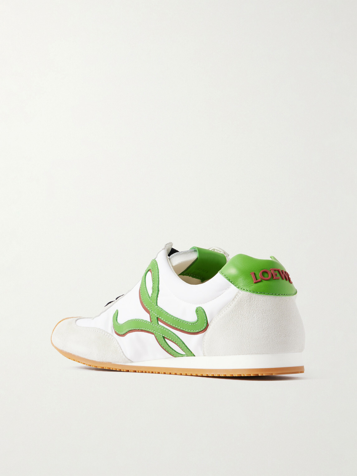 LOEWE - Louis Wain Ballet Runner 2.0 Suede-Trimmed Leather Sneakers - White