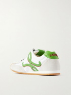 LOEWE - Louis Wain Ballet Runner 2.0 Suede-Trimmed Leather Sneakers - White