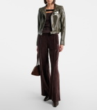 Courrèges Cotton-blend velvet sweatpants