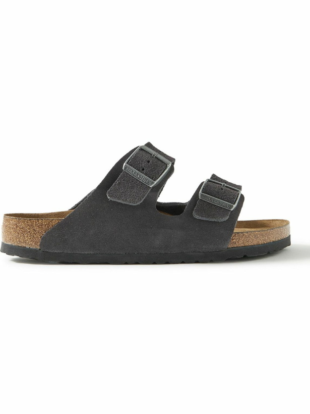 Photo: Birkenstock - Arizona Suede Sandals - Gray