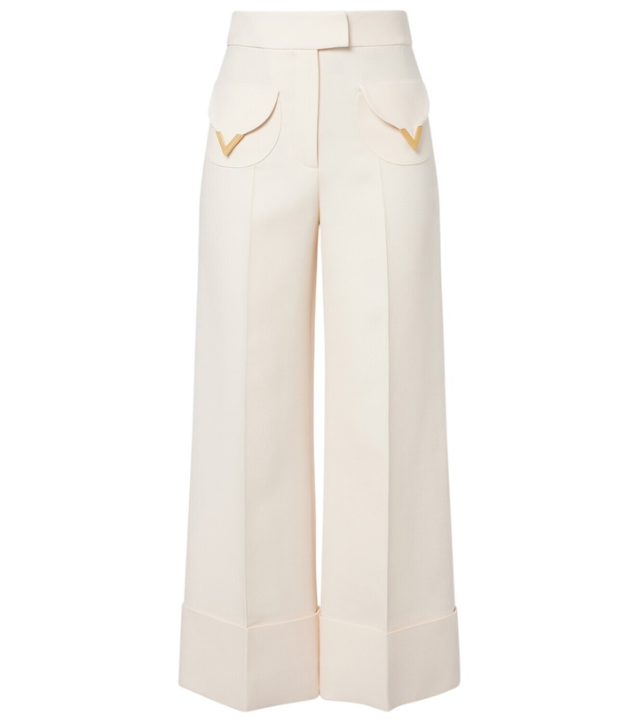 Photo: Valentino VGold Crepe Couture wide-leg pants