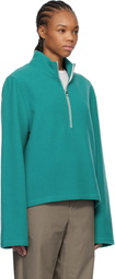 Rier Blue Fleece Sweater