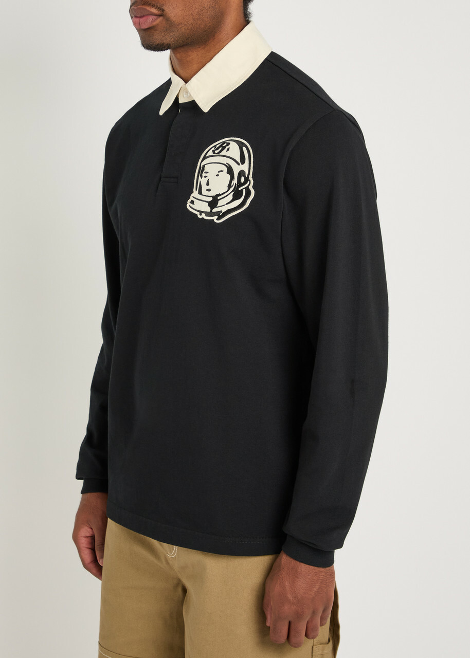Billionaire Boys Club Appliquéd Cotton Rugby top Black