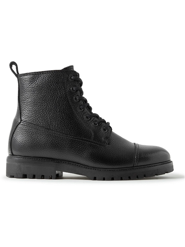 Photo: Belstaff - Alperton Full-Grain Leather Boots - Black