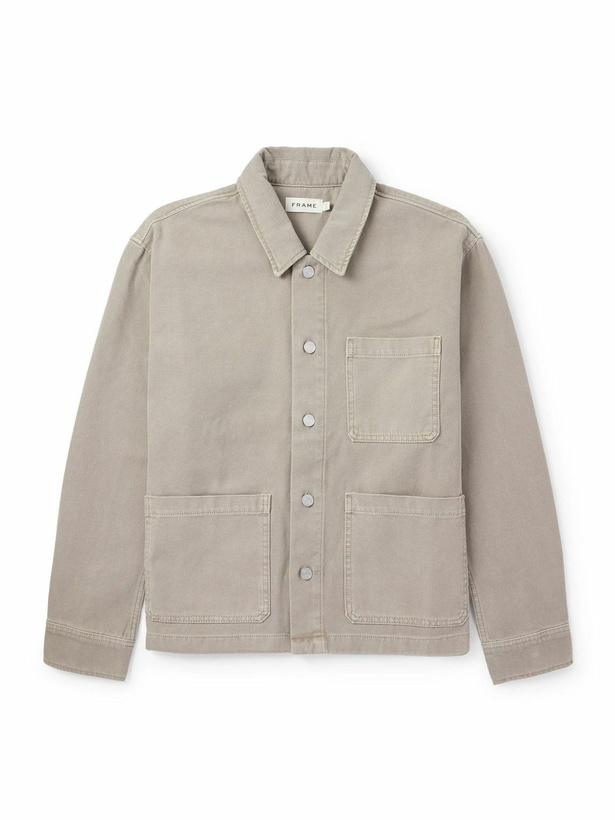 Photo: FRAME - Cotton-Canvas Chore Jacket - Neutrals