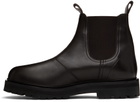 Studio Nicholson Brown Kick Chelsea Boots