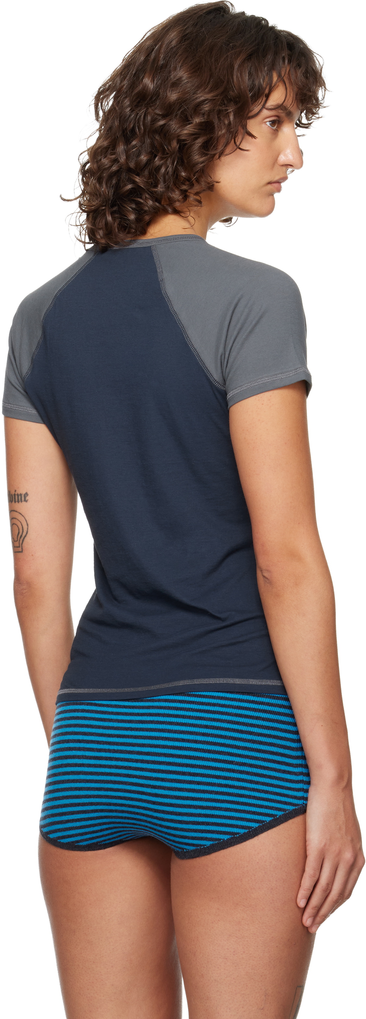 Paloma Wool Navy & Gray Cruiff T-shirt