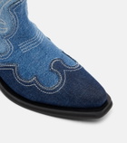Ganni Denim cowboy boots