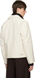 OUR LEGACY Off-White Rework Leather Jacket