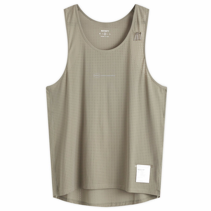 Photo: Satisfy Men's Space-O™ Singlet Vest in Dry Sage
