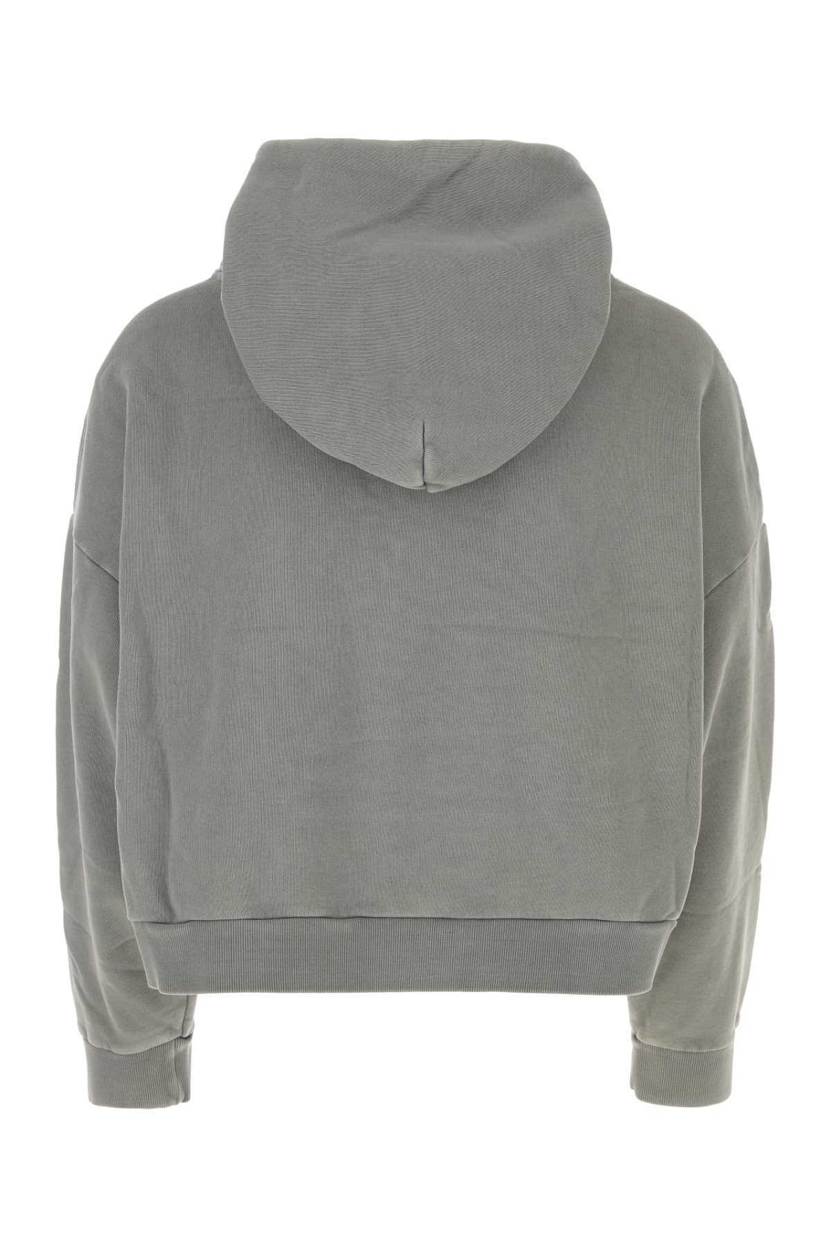 Entire Studios Grey Cotton Oversize Sweatshirt