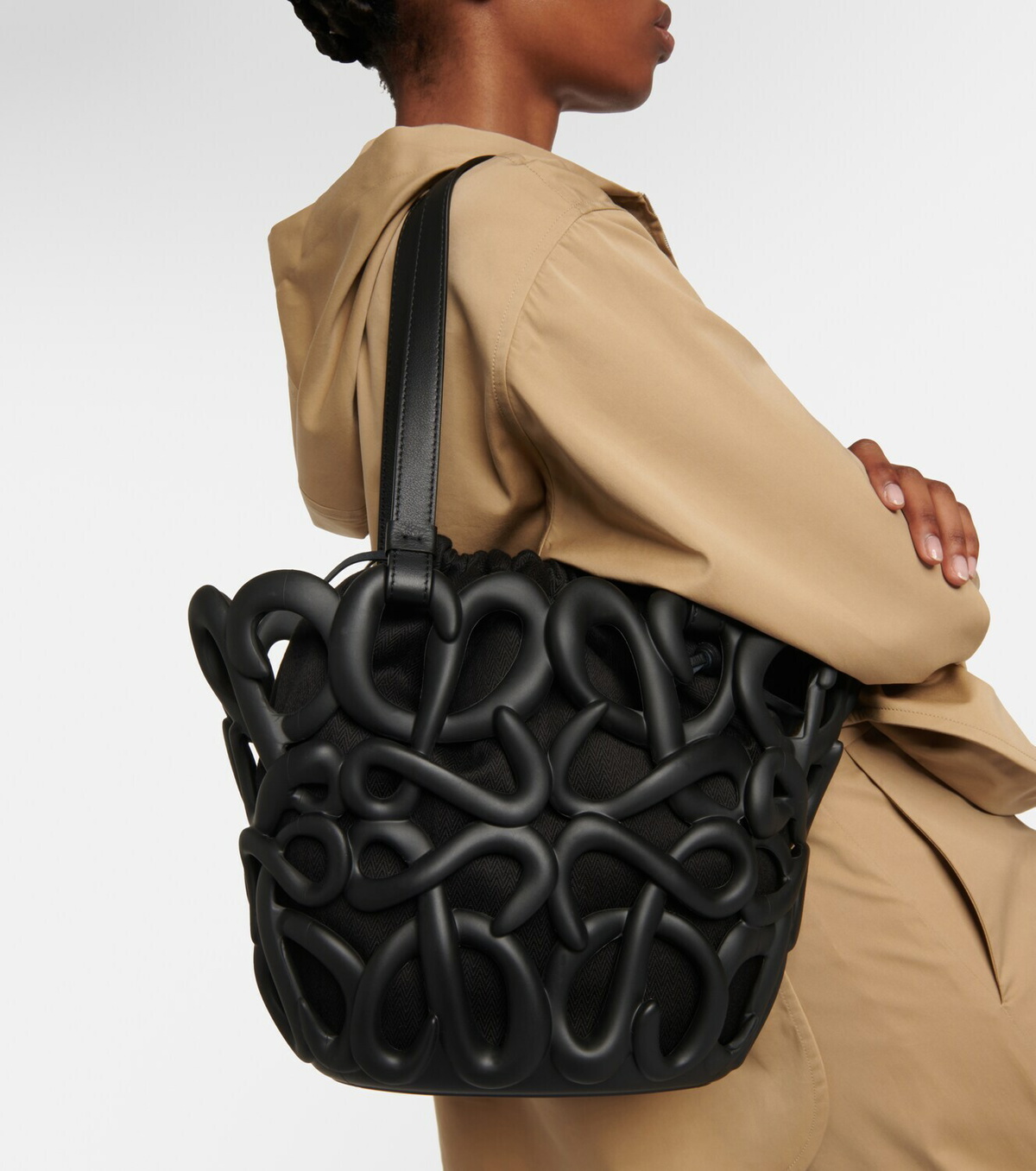 Loewe Anagram Small cutout leather tote Loewe