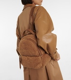 Max Mara - Camel hair and silk backpack