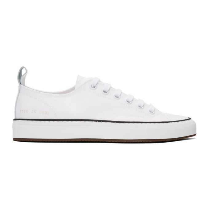 Photo: Common Projects White Tournament Low Sneakers