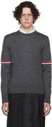 Thom Browne Gray Armband Sweater