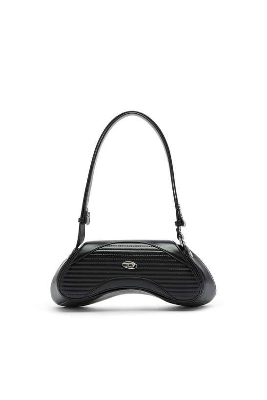 Photo: Diesel Play - Crossbody bag in quilted perforated PU - Crossbody Bags Womens in Black