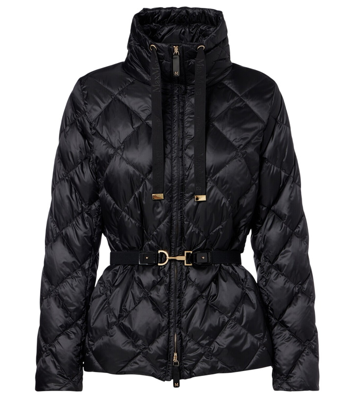 Photo: Max Mara Belted quilted down jacket