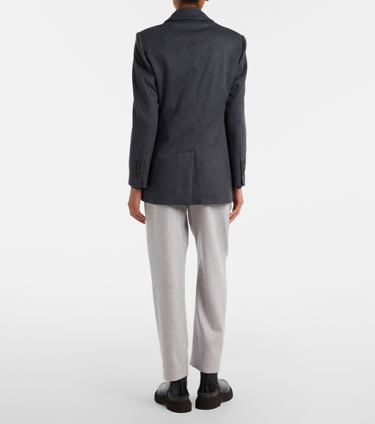 Brunello Cucinelli Monili wool tapered pants