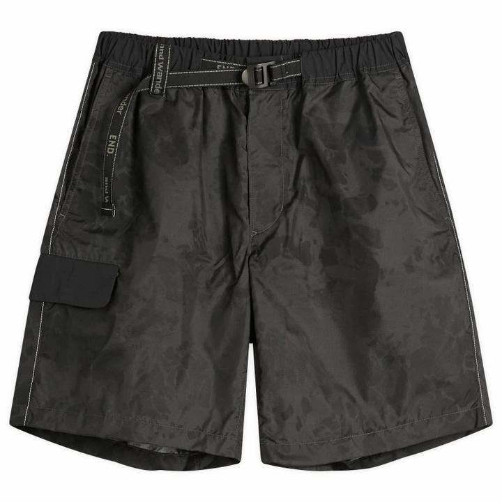 Photo: END. x and wander Nylon Print Short Pant in Charcoal