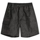 END. x and wander Nylon Print Short Pant in Charcoal
