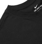 NIKE - Logo-Print Cotton-Blend Jersey T-Shirt - Black