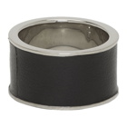 Maison Margiela Silver Leather Ring