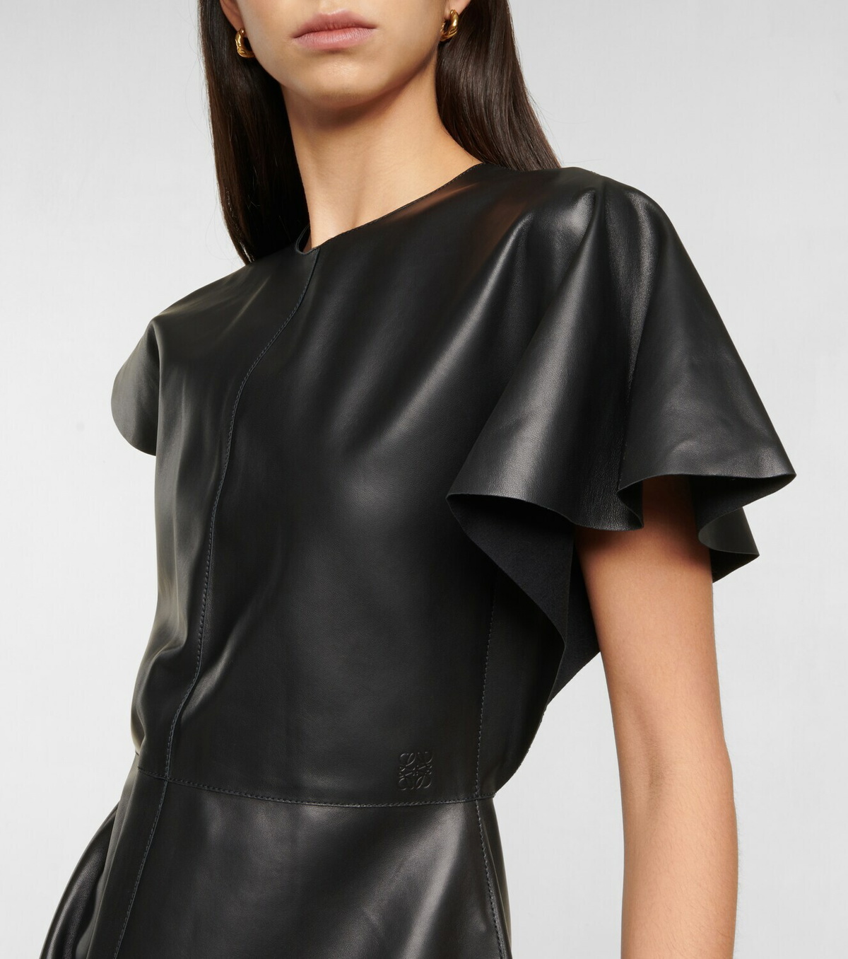 Loewe Asymmetrical leather dress Loewe
