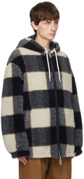 Emporio Armani Blue Check Reversible Jacket