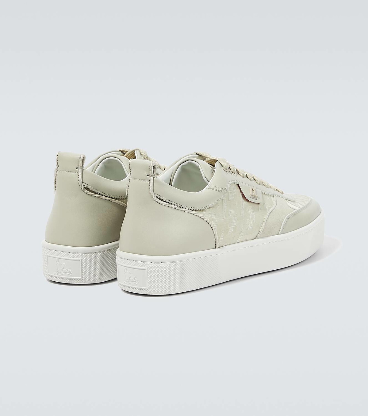 Christian Louboutin Happyrui leather-trimmed sneakers