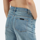 FEAR OF GOD ESSENTIALS Women's Straight Leg Denim Jean in Vintage Blue