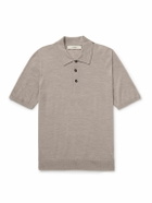 Purdey - Tantallon Slim-Fit Merino Wool Polo Shirt - Neutrals