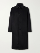 Stòffa - Brushed Wool-Twill Coat - Black