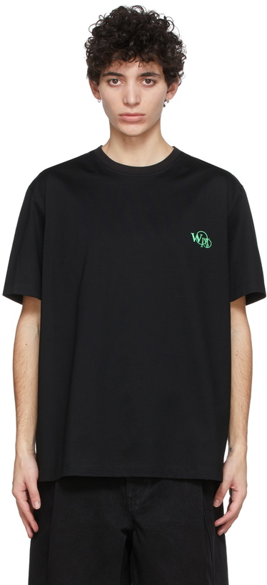 Photo: Wooyoungmi Black Glow-In-The-Dark Logo T-Shirt