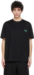 Wooyoungmi Black Glow-In-The-Dark Logo T-Shirt
