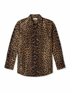 SAINT LAURENT - Leopard-Print Silk Shirt