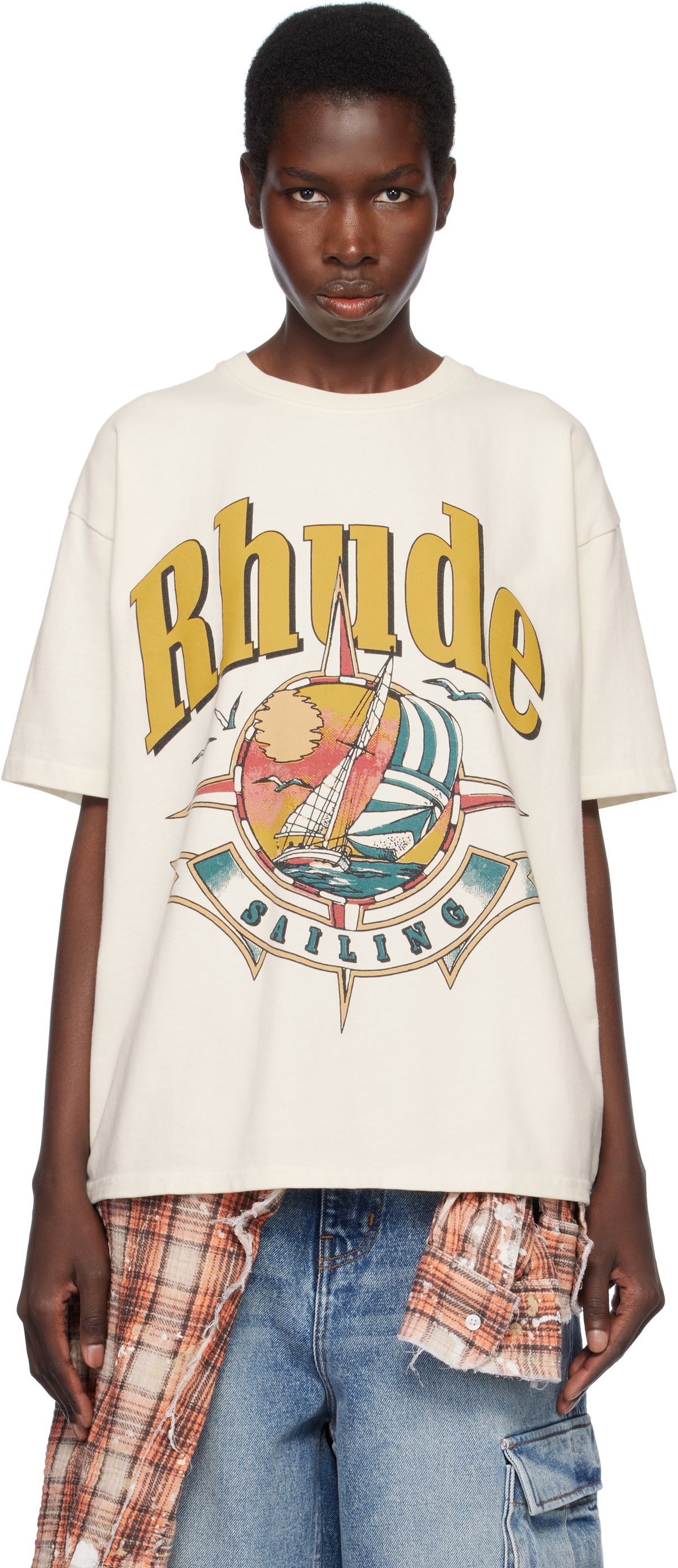 Rhude Off-White 'Chateau Alpes' T-Shirt Rhude