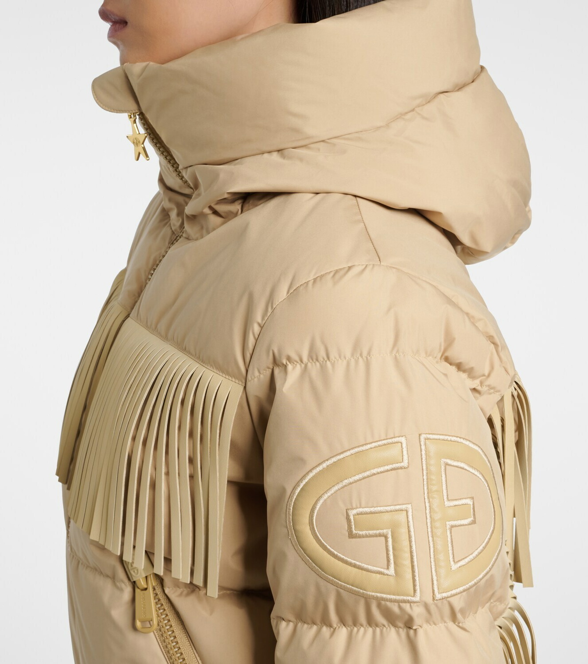Goldbergh Marna fringed down ski jacket