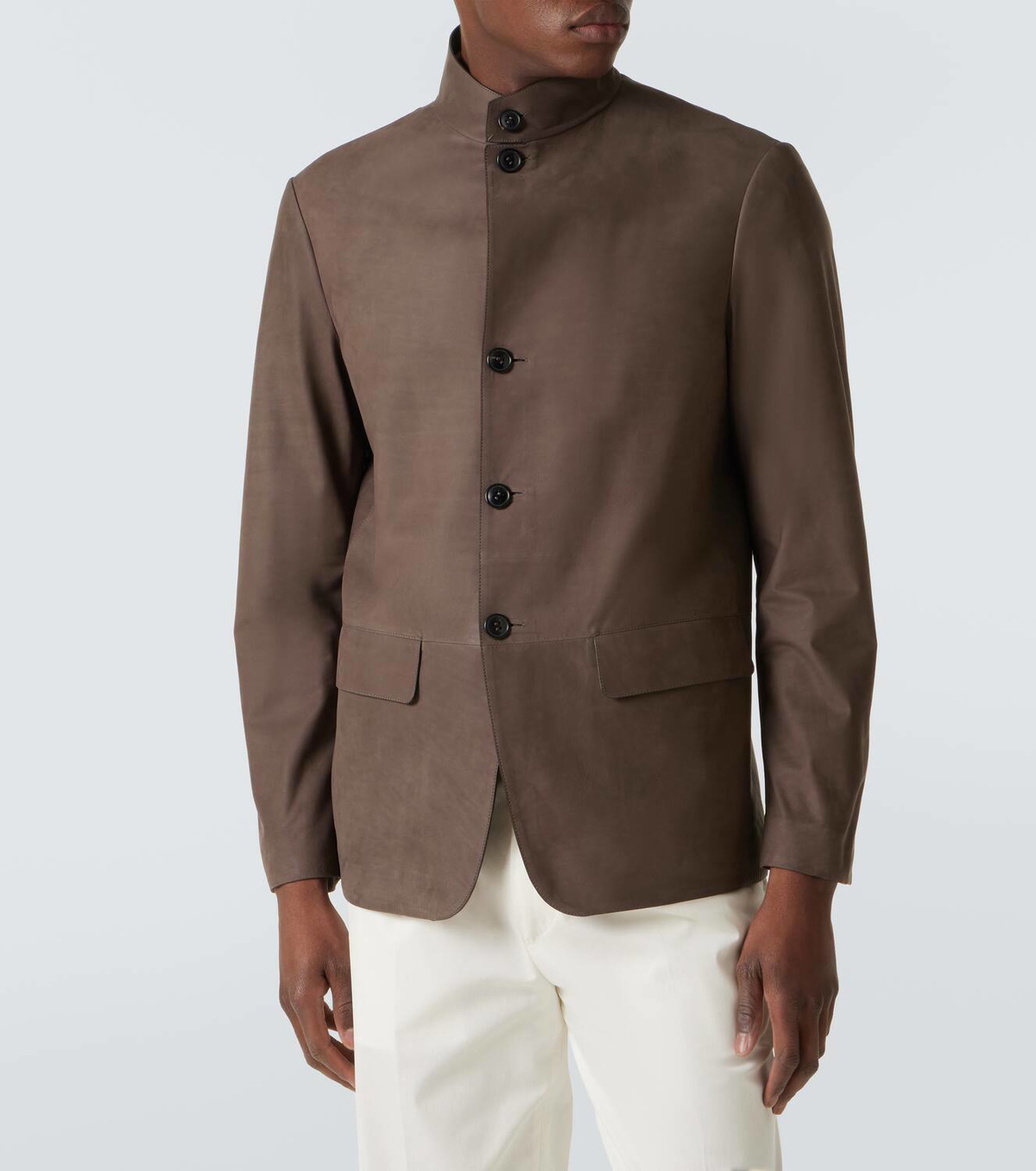 Zegna Il Conte leather jacket
