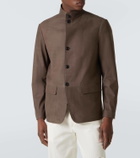 Zegna Il Conte leather jacket