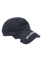 BALENCIAGA - Logo Organic Cotton Cap