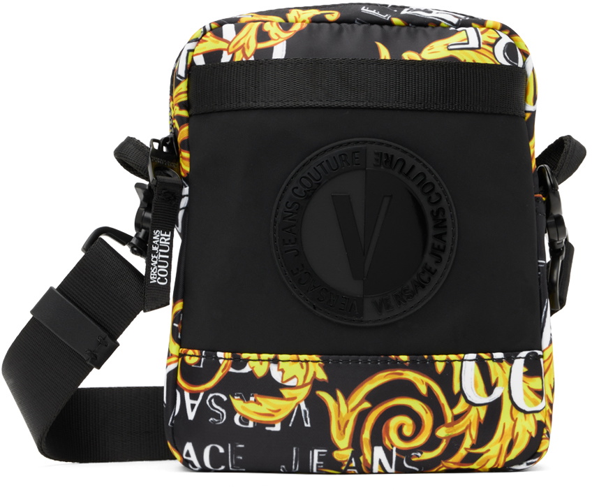 Versace Jeans Couture Black Couture V-Emblem Bag Versace