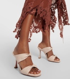 Aquazzura Twist 95 leather mules