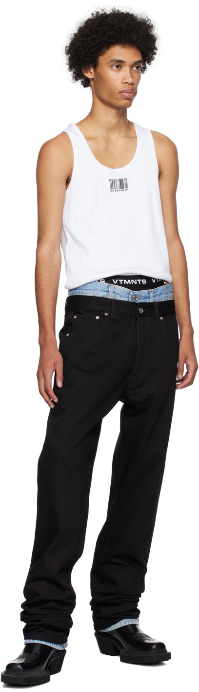 VTMNTS White Barcode Tank Top