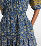 Velvet Natalia floral cotton maxi dress